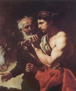 Johann Carl Loth Mercury Piping to Argus France oil painting artist